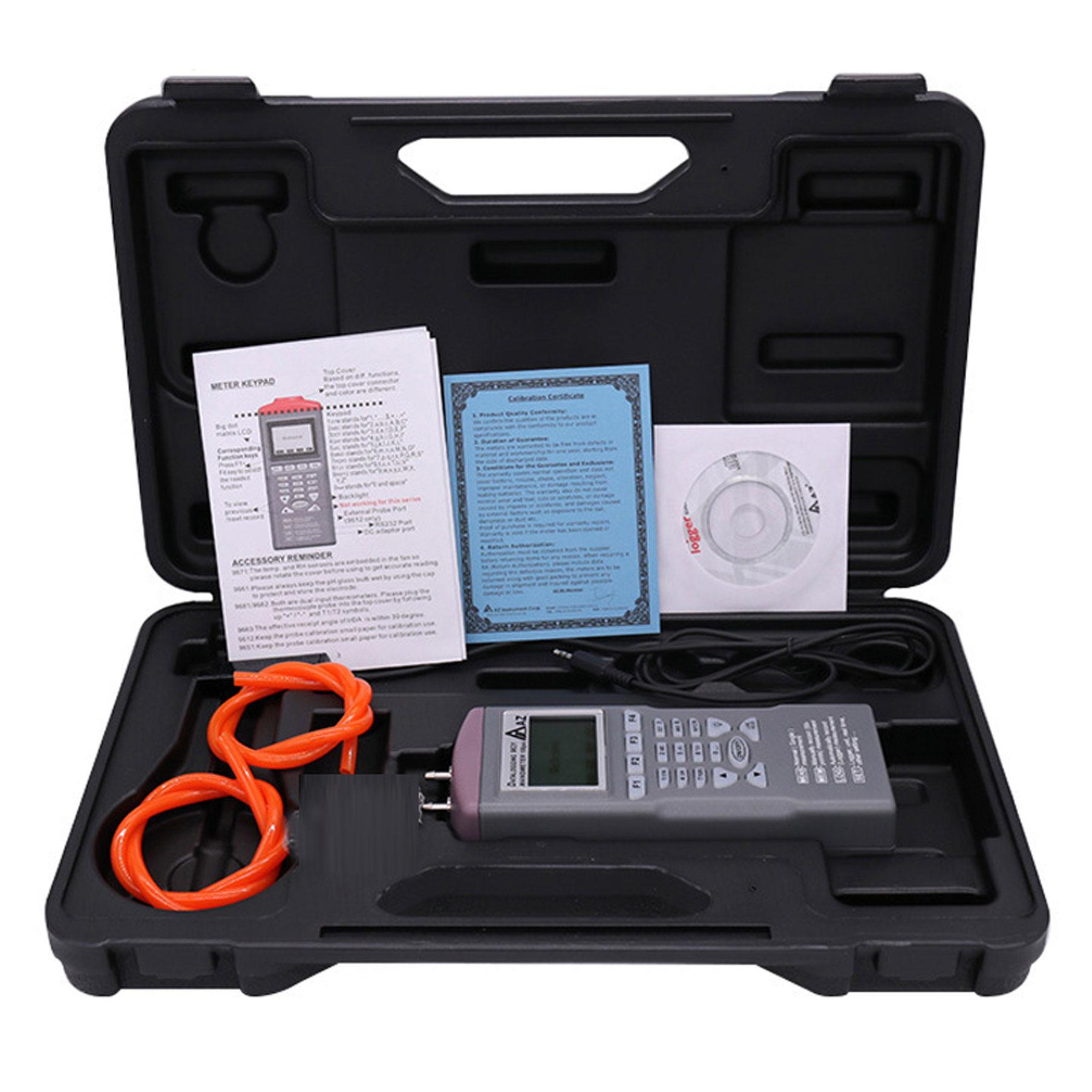 Manometer Recorder AZ9631 100 psi differential pressure Meter Data