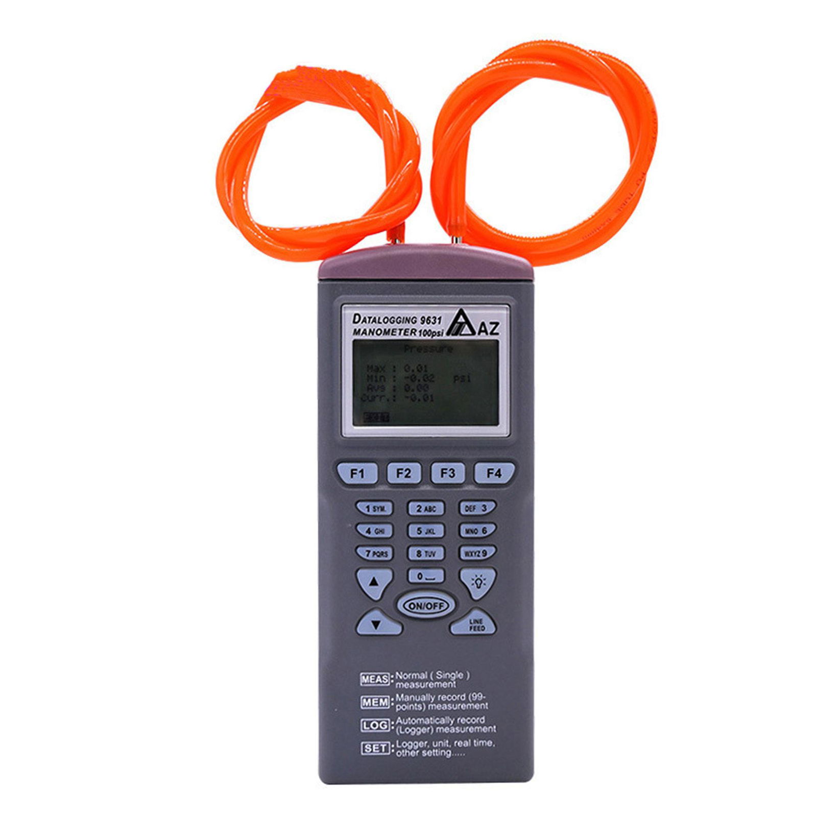 Manometer Recorder AZ9631 100 psi differential pressure Meter Data Logger