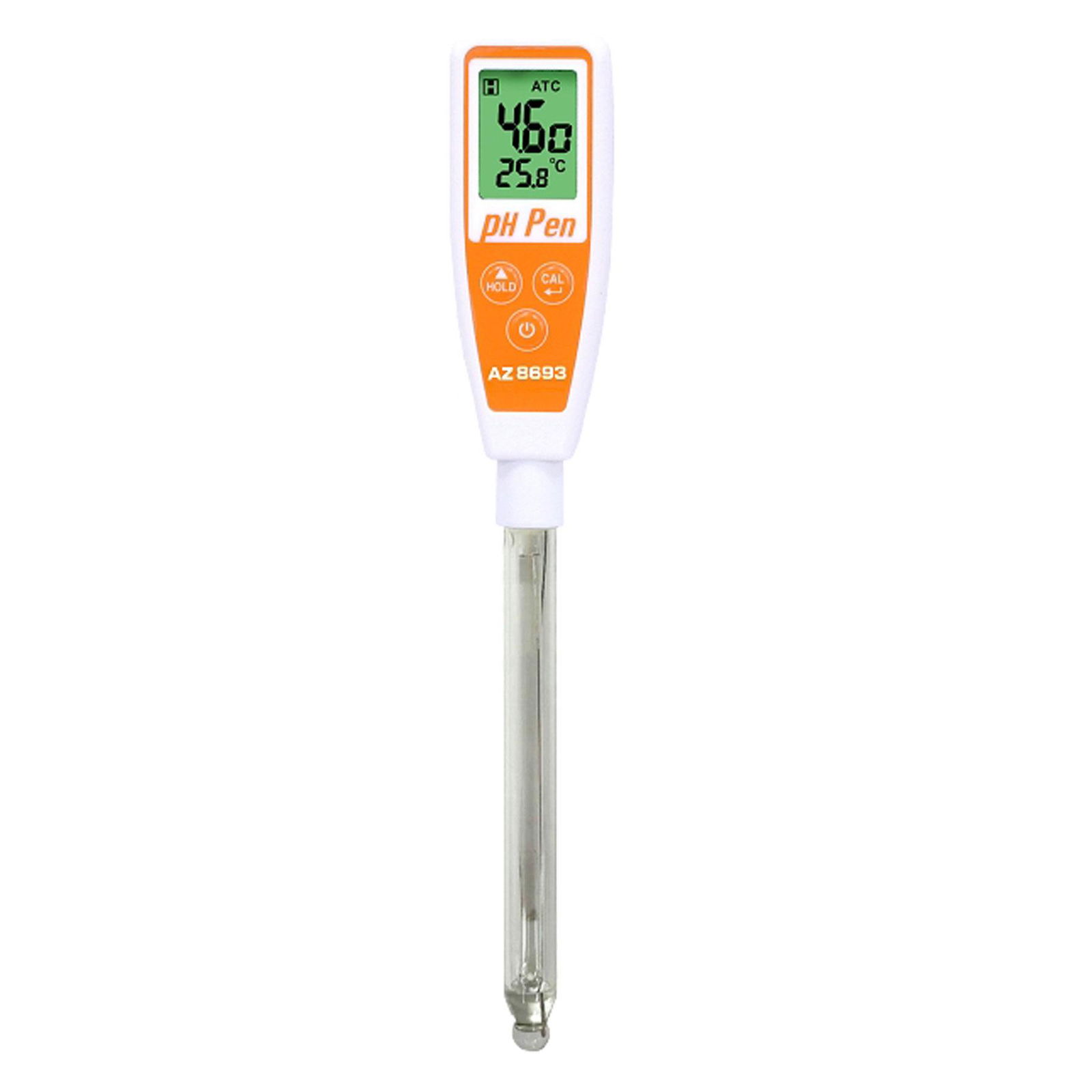 AZ8693 Digital Long Tube Full Glass PH Pen Meter Water quality tester PH Monitor 2