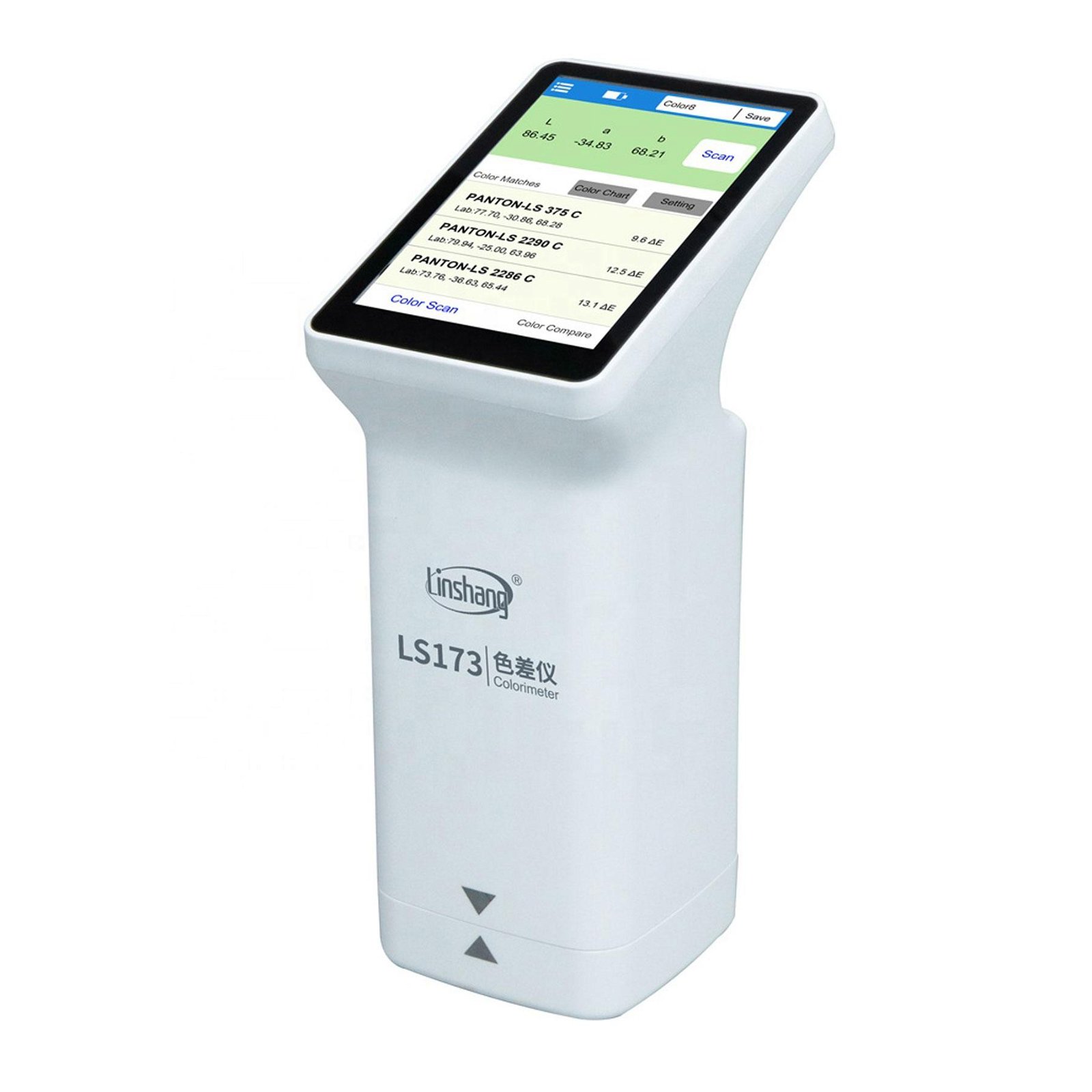 LS173 Portable colorimeter Smart Touch screen D/8 Car paint metal color analyzer 3