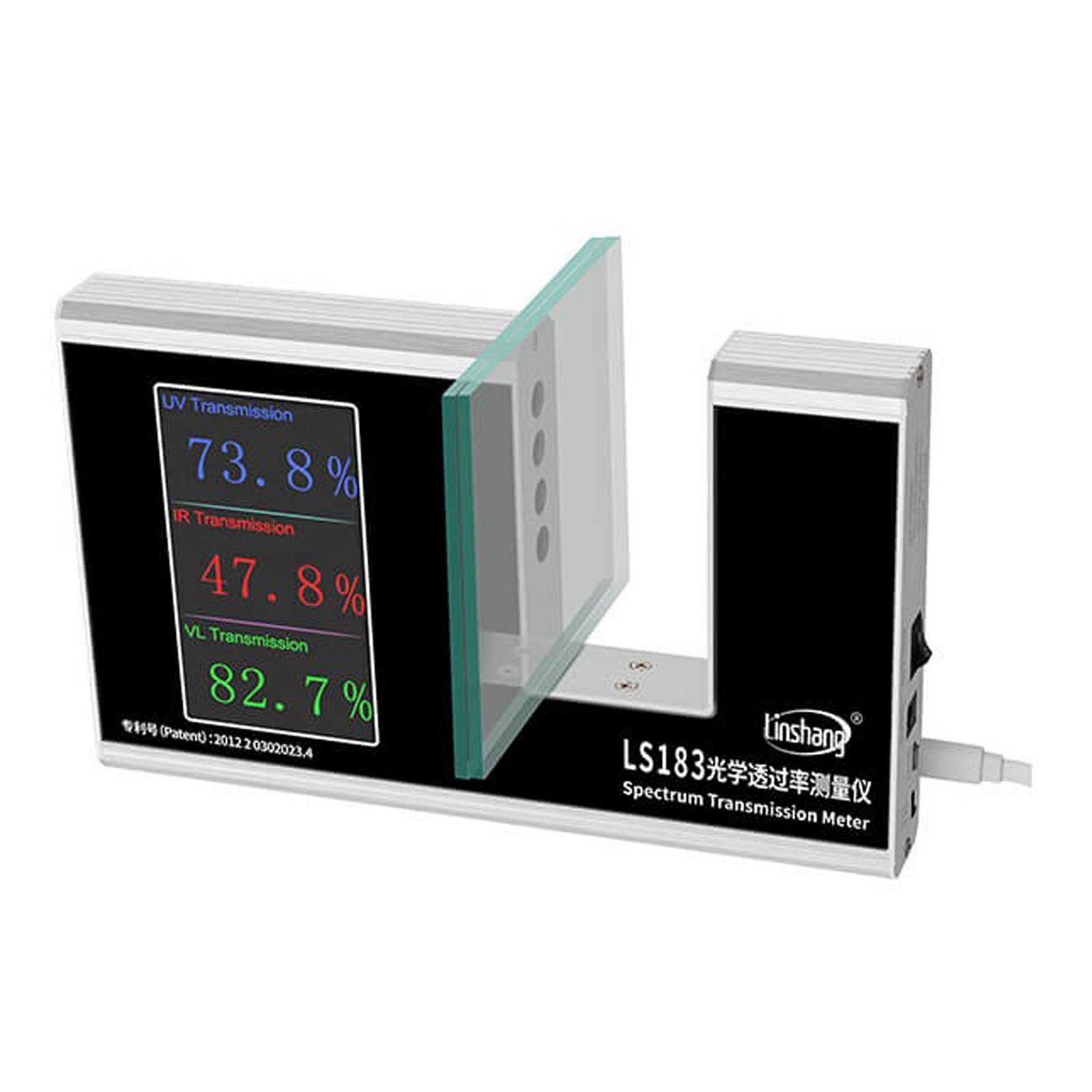 LS183 Spectrum Transmission Meter film glass PMMA PC UV IR VL transmittance 3