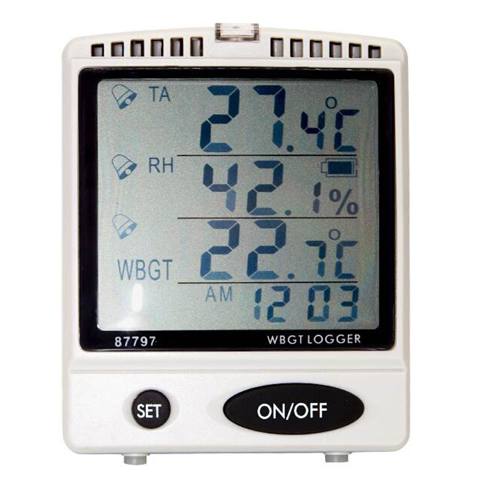 AZ87797 Desktop Heat Stress WBGT SD Data Logger Humidity Temperature recorder 2