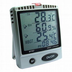 AZ87797 Desktop Heat Stress WBGT SD Data Logger Humidity Temperature recorder