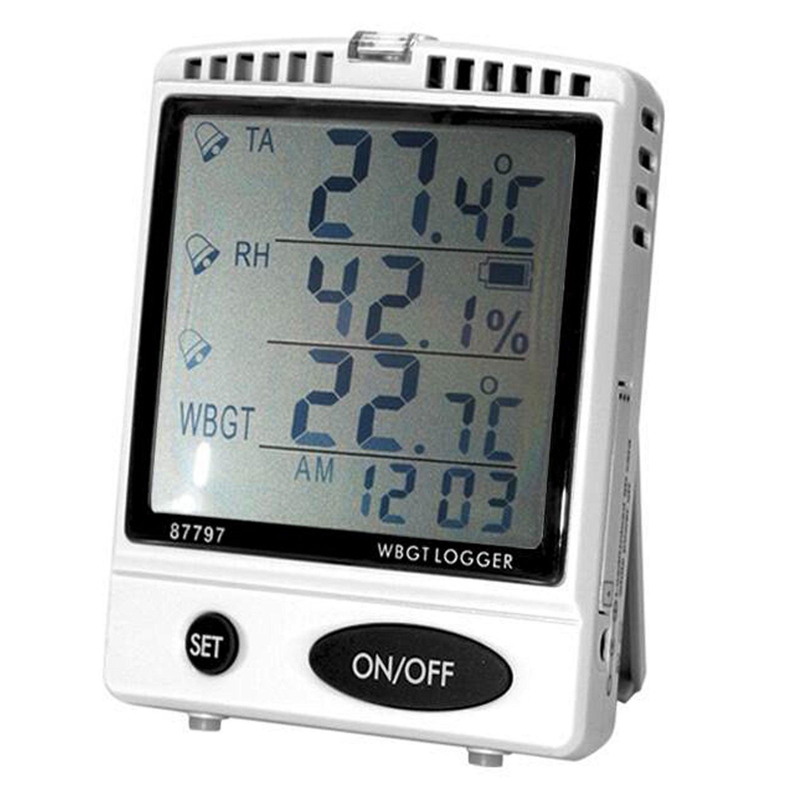 AZ87797 Desktop Heat Stress WBGT SD Data Logger Humidity Temperature recorder 3