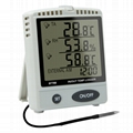 Thermo Hygrometer SD Card Data Logger AZ87799 Desktop Dual Temperature Recorder