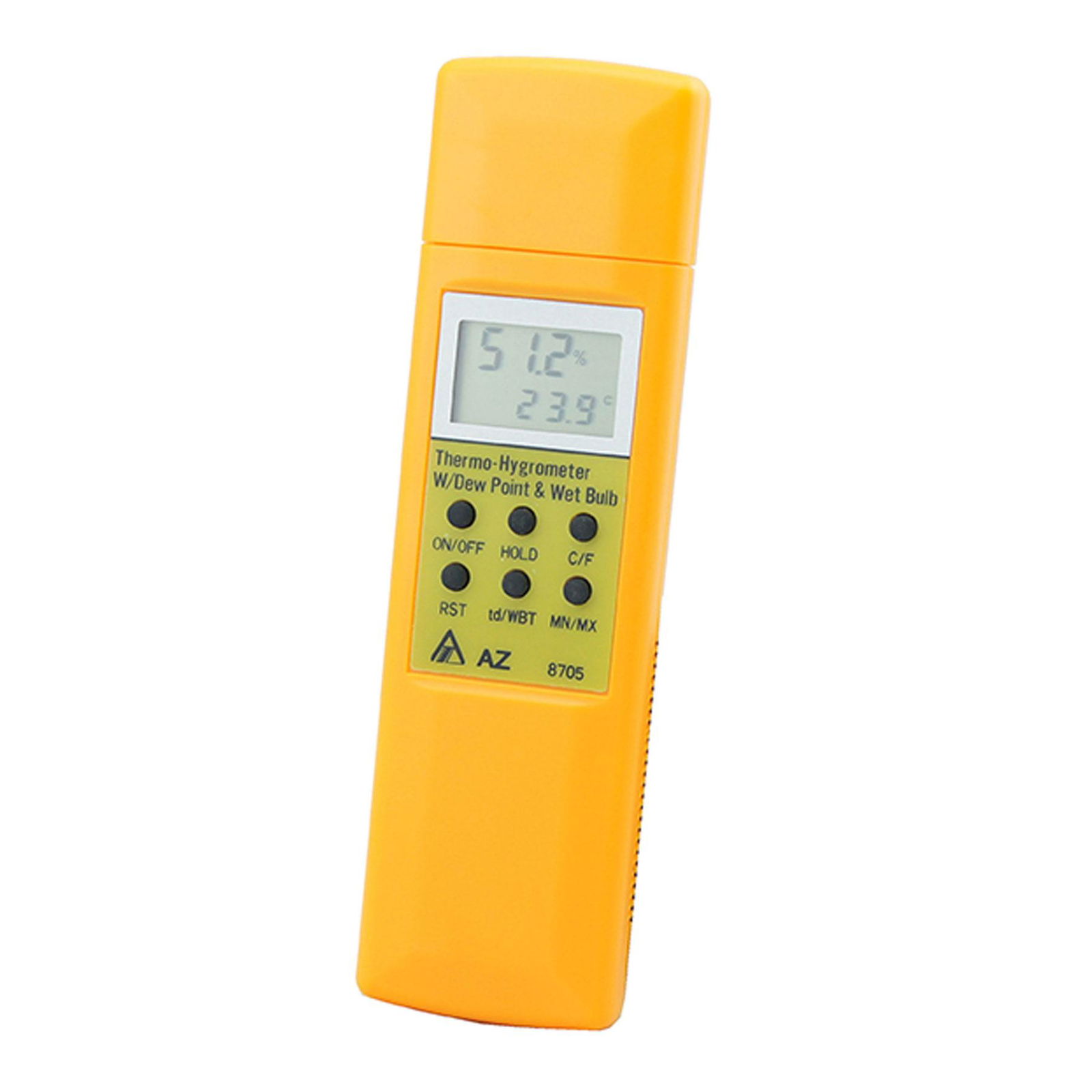 AZ8705 Digital Hygrometer Dew Point Tester WB Temperature Meter Thermo RH% Meter 2