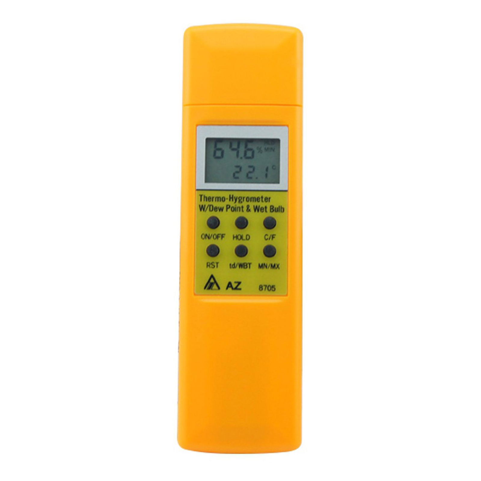 AZ8705 Digital Hygrometer Dew Point Tester WB Temperature Meter Thermo RH% Meter 3