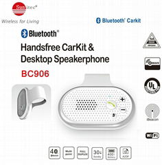 Multipoint Handsfree Speakerphone Bluetooth CarKit 