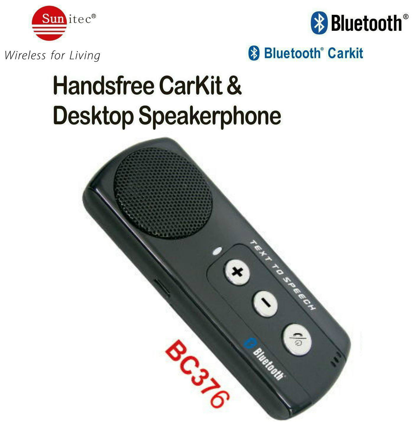 Mini Bluetooth Multi-point Speakerphone Car Kit for every car stereo