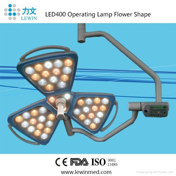 Flower shape ceiling fixed type LED surgical OT light LED400