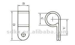 R Shape Cable Clamp