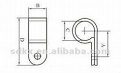 R Shape Cable Clamp