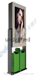 63inch double face outdoor rotatable advertising led screen  2