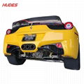 For Ferrari F458 Italia Carbon Fiber Rear Lower Bumper Grille