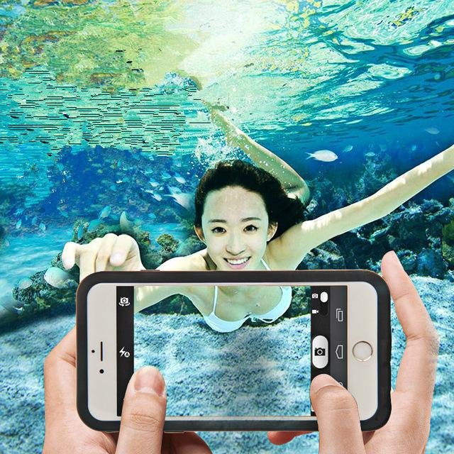 Waterproof TPU Rubber Case For iPhone 6 plus 6s plus full body Shock-proof