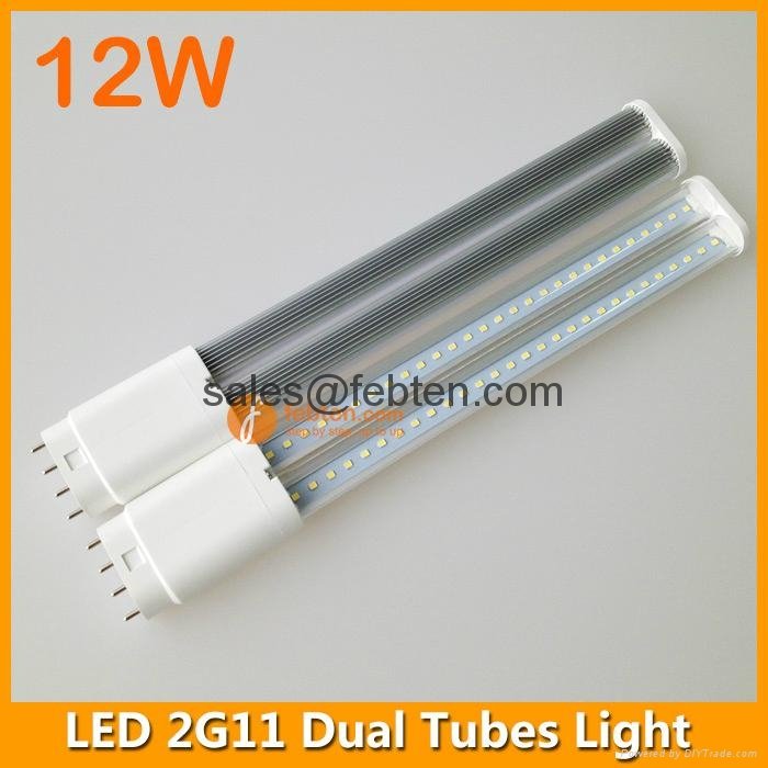 12W 4pins 2G11 LED light dual tubes 2