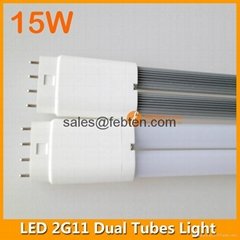 4pins 15W LED 2G11 double pipes lighting