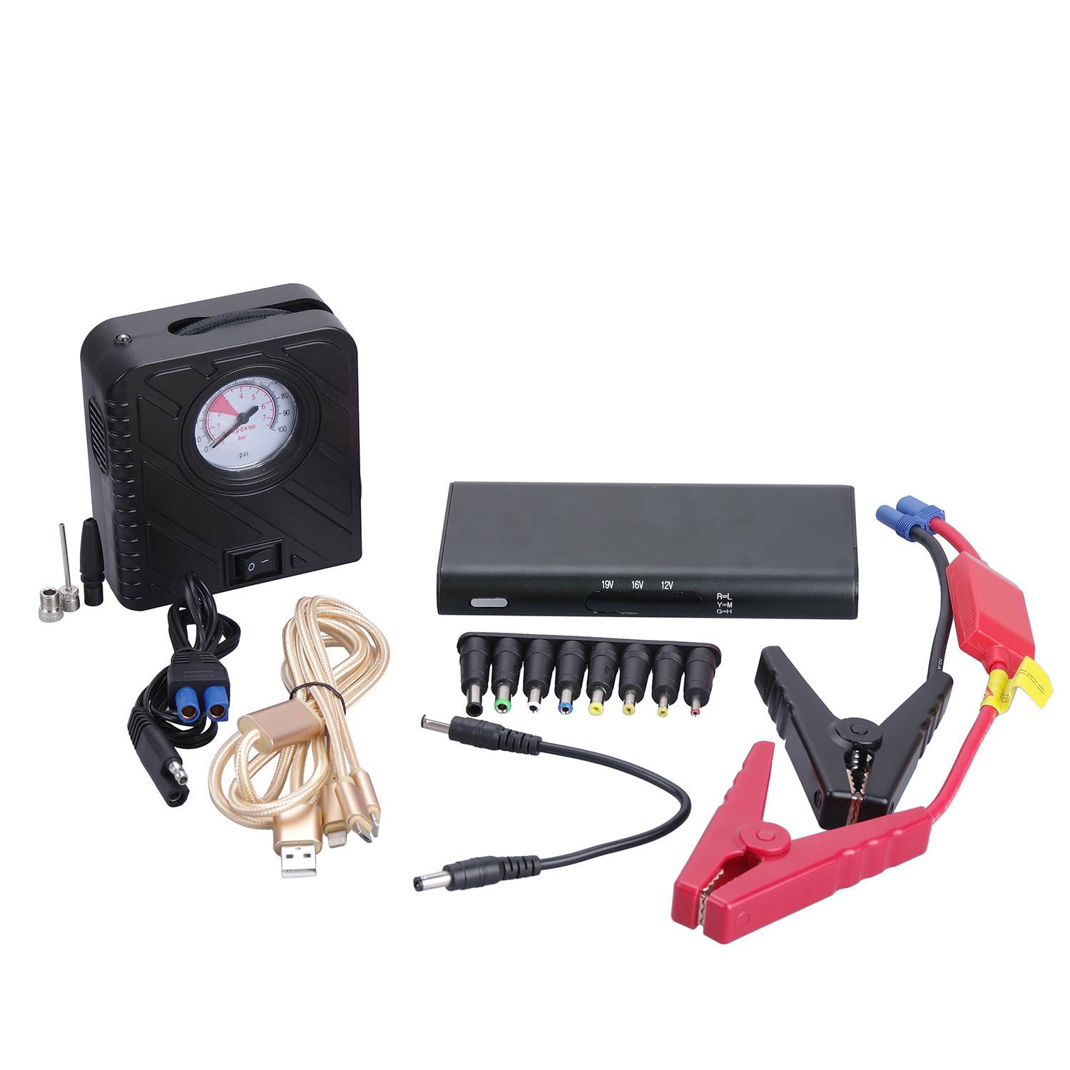 12V Rechargeable Battery Multi-Functional Emergency Car Jump Starter 4