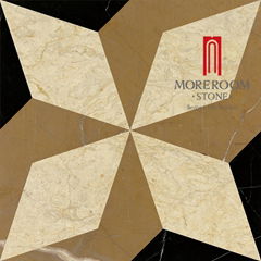 Hot Sale Spain Nero Medallion Marble Flooring Design