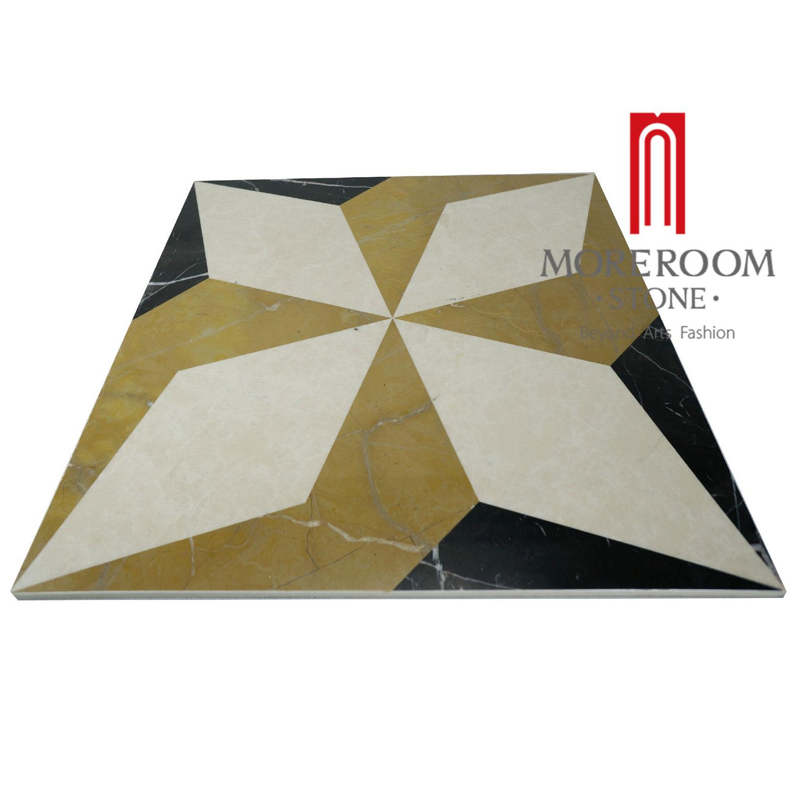 Hot Sale Spain Nero Medallion Marble Flooring Design 3