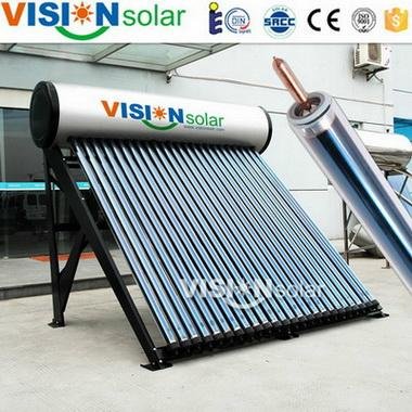 High quality heat pipe pressurized solar water heater wholesaler from China