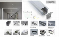 led recessed linear light for office lighting 