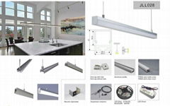 led linear pendant light for office lighting 