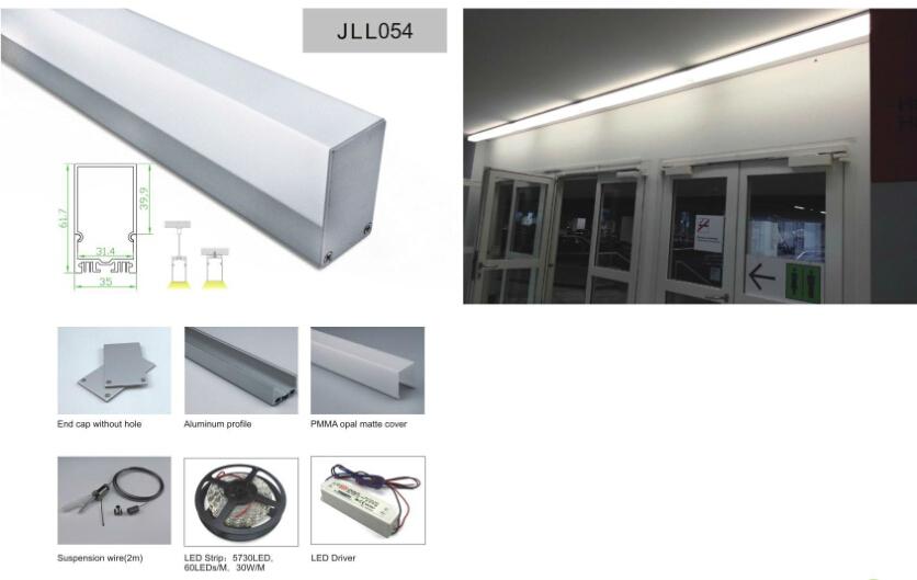 led suspension light for public area 