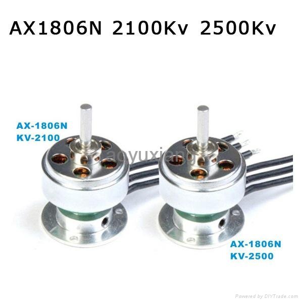 Micro Brushless Motor 2100/2500kv 19g for 150-280g Electric Aircraft (AX-1806N) 2
