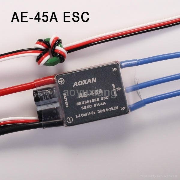 AE-100A/65A/45A Brushless Motors  Electric Speed Controller ESC for RC airplane