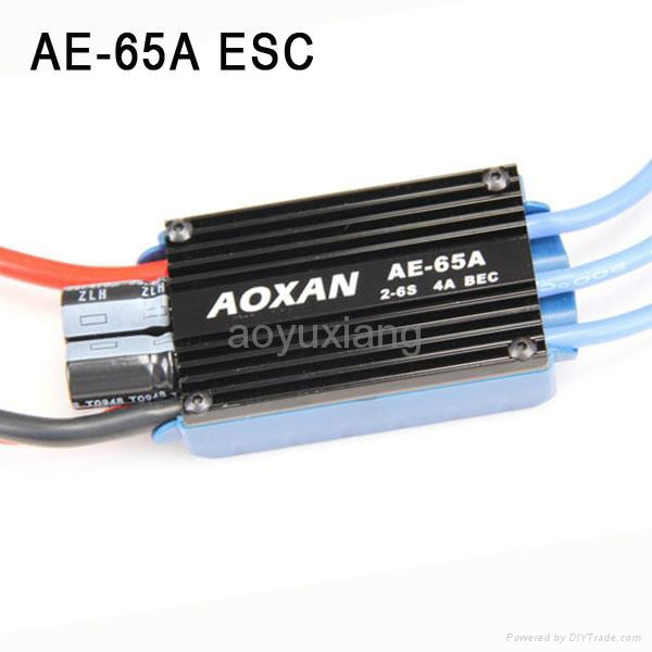 AE-100A/65A/45A Brushless Motors  Electric Speed Controller ESC for RC airplane 3