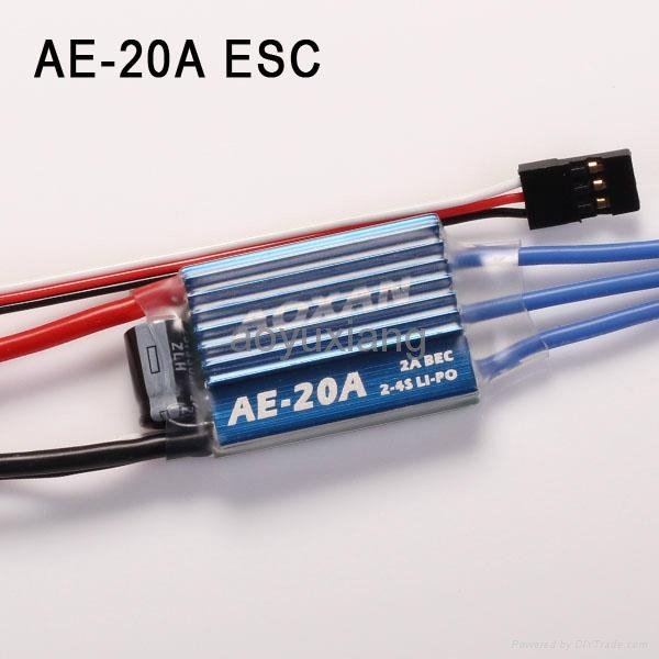 Hot-selling Brushless ESC 12A/ 20A/25A/30A with BEC for rc diy toy drones 2