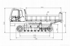 Mountain track transport vehicle LOAD 3000KG