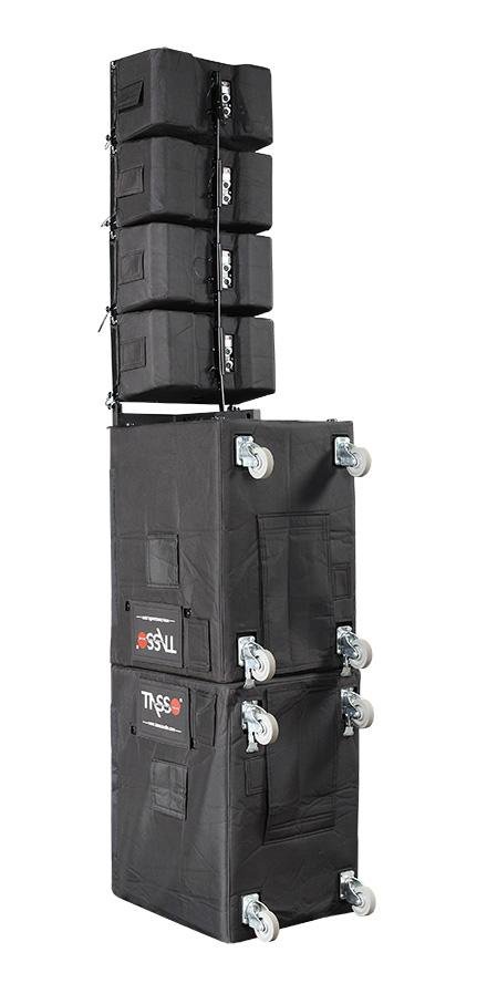 Light-mobile professional sound system for touring show