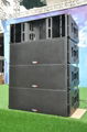 Dual 12" three way long throw outdoor big line array 3