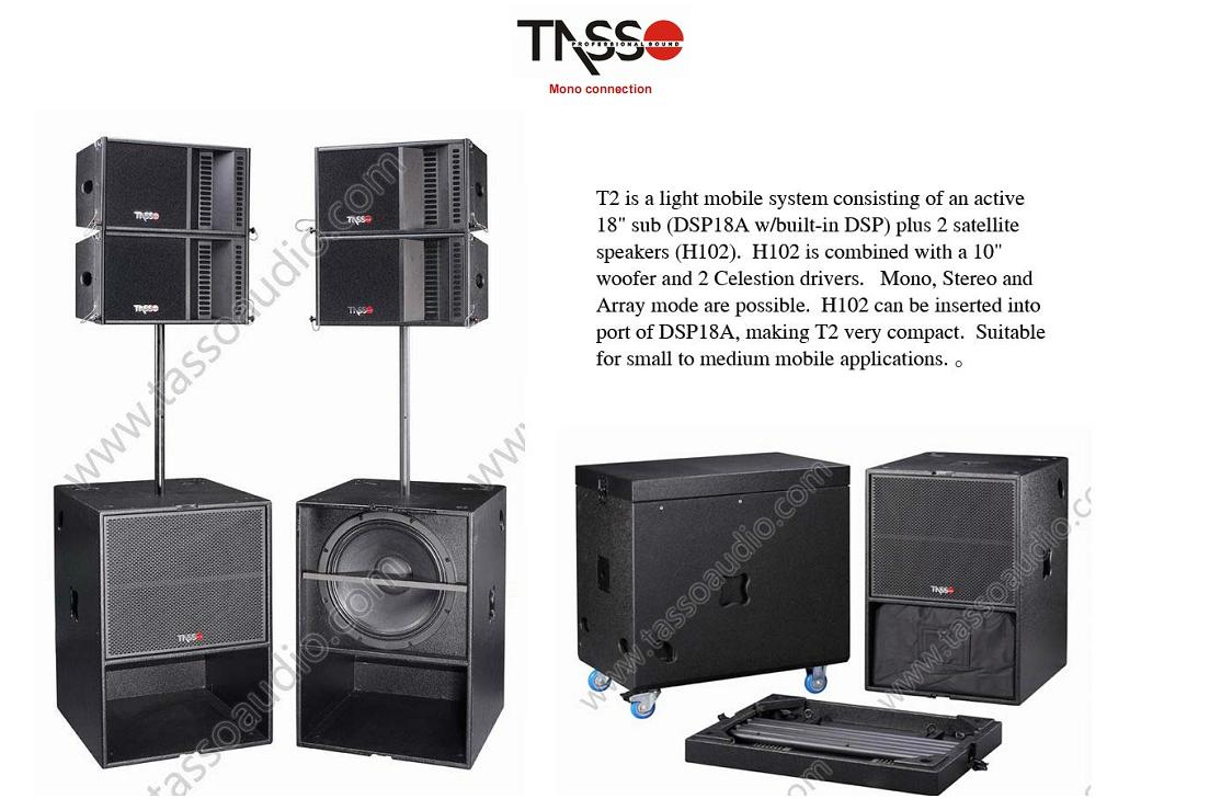 Mobile sound system for small & medium show T2 Tasso (China