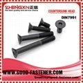 Handan zhengxin fastener countersunk head DIN7991  1