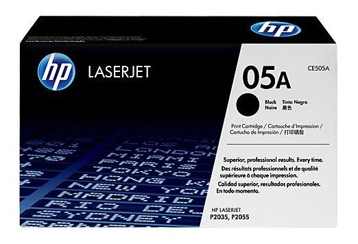 HP 05A Black Original LaserJet Toner Cartridge(CE505A) for HP P2035/205