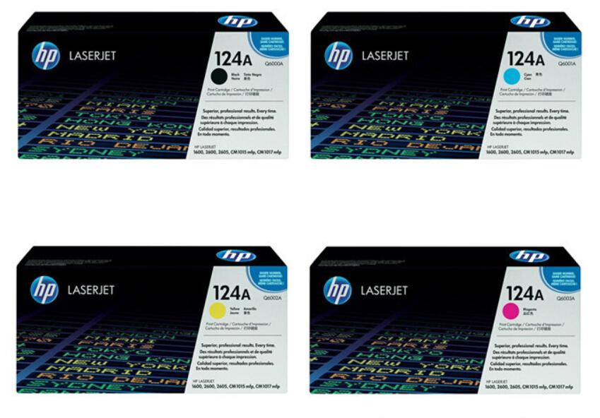 HP 124A Original LaserJet Toner Cartridge Q6000A Q6001A Q6002A Q6003A for HP LJ1