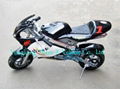 49cc pocket bike with shock absorber 1