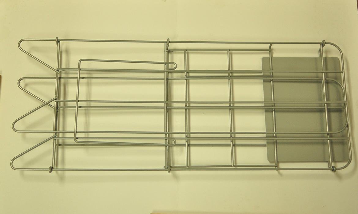 Metal Wire Single Tier Folding Newspaper Rack 2