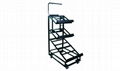 3 Tier Adjustable Shelf Mobile Fruits Display Rack 2