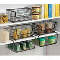 Large Rectangular Stacking Wire Basket, Metal 3