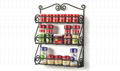 Kitchen Scroll Wire Wall Mounted Spice Rack