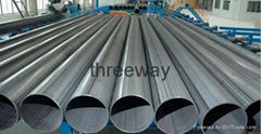 ERW steel pipes oil  and gas tube construction project pipe