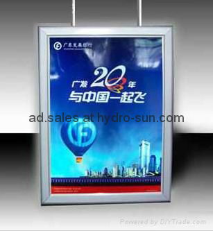 Slim light box aluminium frame advertising material