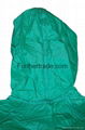 R-1057-1 GREEN AND BLUE REVERSIBLE PVC VINYL RAIN BEST WATERPROOF JACKET 3