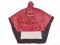 R-1020A-PL-3 RED POLYESTER MOTORCYCLE RAIN GEAR 3