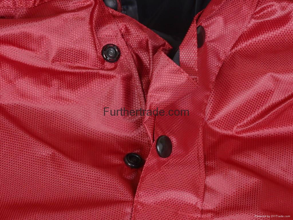 R-1020A-PL-3 RED POLYESTER MOTORCYCLE RAIN GEAR 5