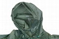 R-0910-6 GREEN POLYESTER NYLON RAINCOAT FOR MEN 2